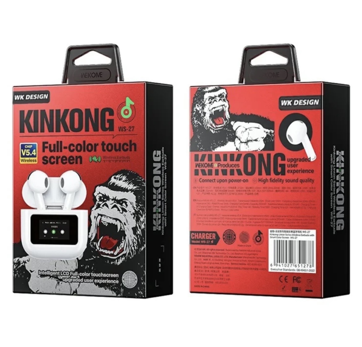 هدست بلوتوثى دبليو كى ديزاين مدل MAH INCLUDED TWS27 DISPLAY - Image 2